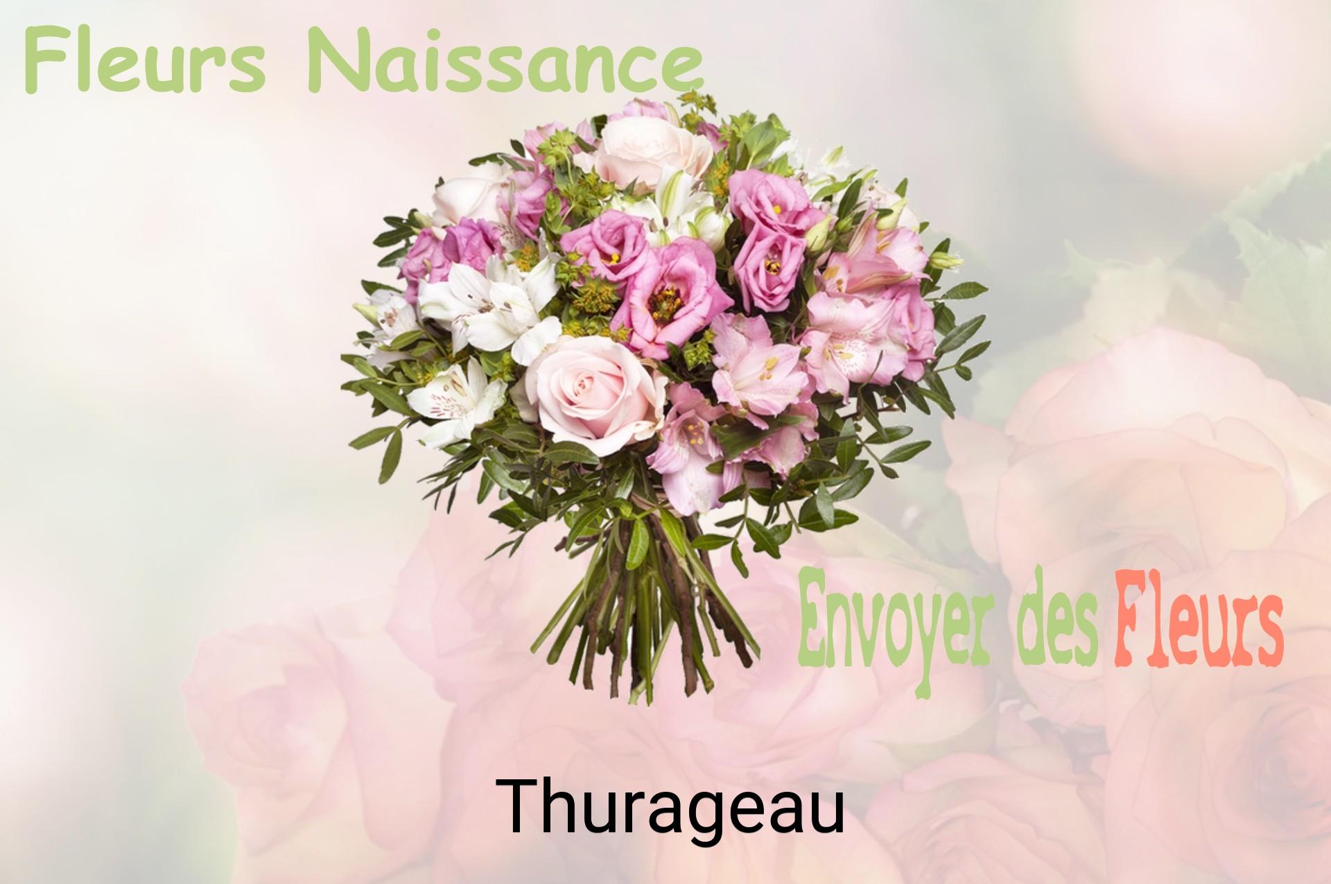 Bouquet de fleurs de naissance livré à Thurageau
